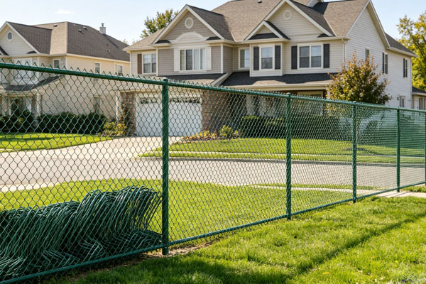 Residential Villa Yard Chain Link Fence