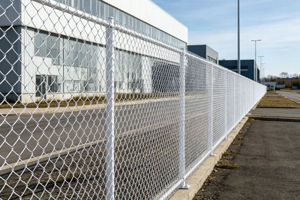 Commercial Industrial Park Perimeter Chain Link Fence
