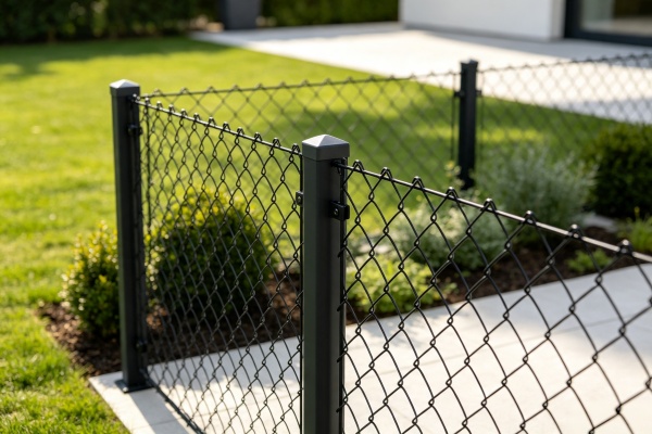 Black Chain Link Fence