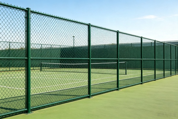 Green Chain Link Fence